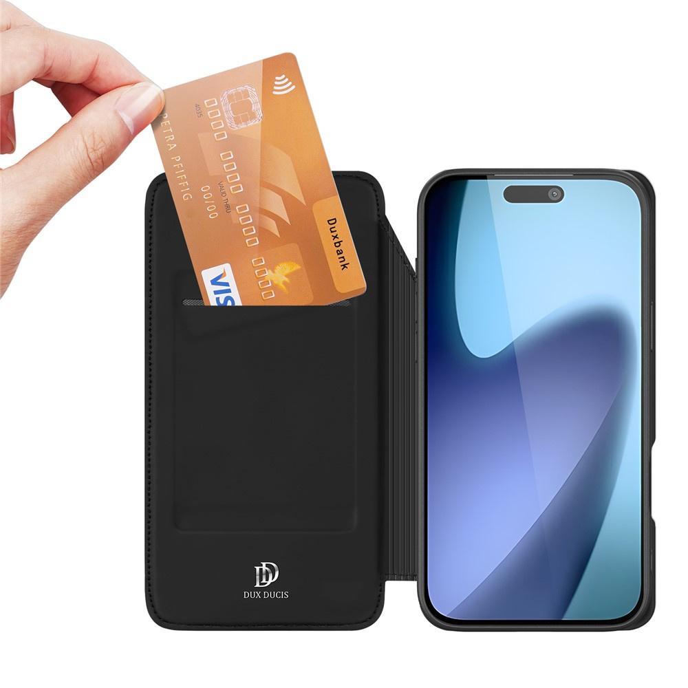 Dux Ducis Flip Case for iPhone Air, Skin Pro, Black