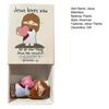 Jesus Love You Matchbox Decoration Match Box with Holding Love Heart Mini Jesus Figurine Inside Valentines Day Easter Religious Ornament Gift