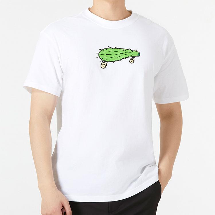 Nike SB Cactus Print Skateboard Crew Neck Short Sleeve T-Shirt Men Tops White DN7294-100