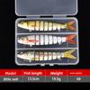 Set of Multi-section Luya Bait 8-section Fish Freshwater Sea Fishing Bait Hard Bait Luya Bait Is Sold Far Away 13.5cm