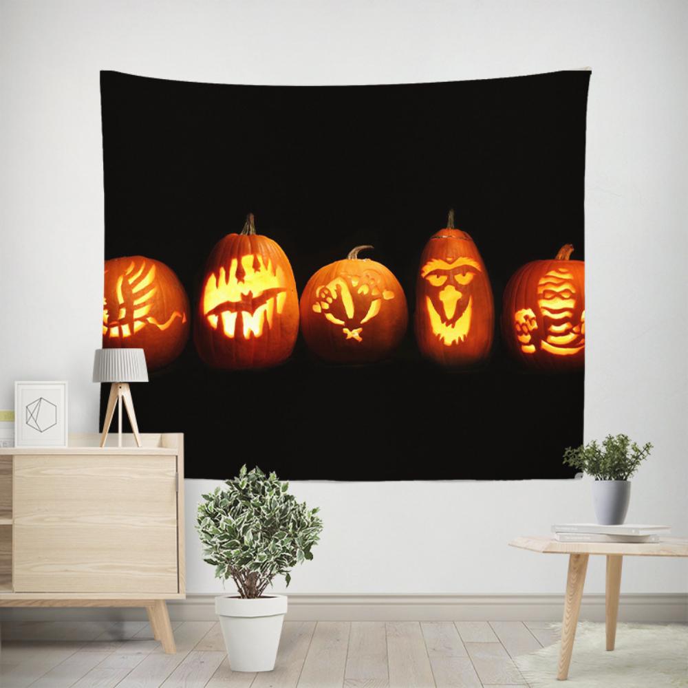Halloween Ins Homestay Hanging Cloth Room Decoration Painting Window Scenery Tapestry Dormitory Renovation Wall Cloth