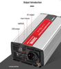 500W Modified Sine Wave Power Inverter with Charger for Home, Car, and Solar Systems