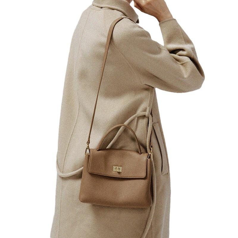 Fashion Small Square Bag Women's Top Layer Cowhide Spring/summer Shoulder Cross Bag Genuine Leather