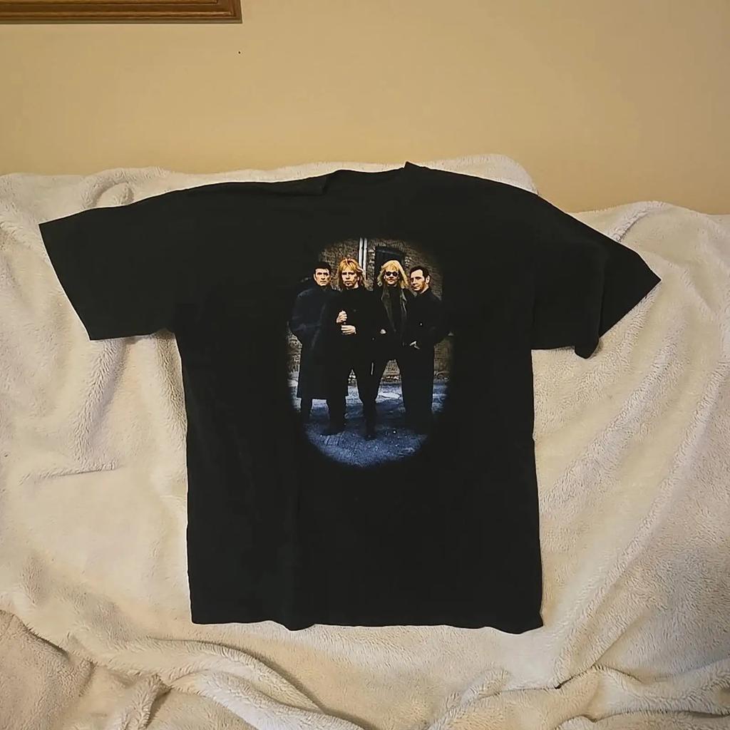 Camiseta negra vintage Styx Band Grand Illusions Tour concierto talla XL vintage Washed Top For Everyday Wear Breathable