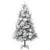 Exclusive House - Pre-lit Christmas Tree with Flocked Snow/Cones 225cm PVC/PE
