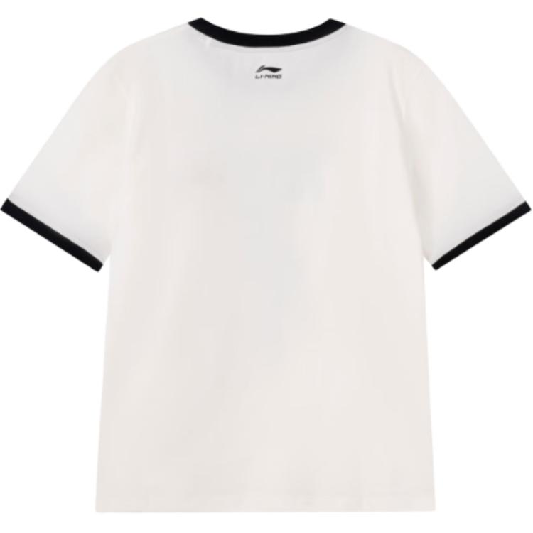 Li Ning X Disney Letter Print Breathable Versatile Loose Short Sleeve T-Shirt Women Tops AHSV804-1