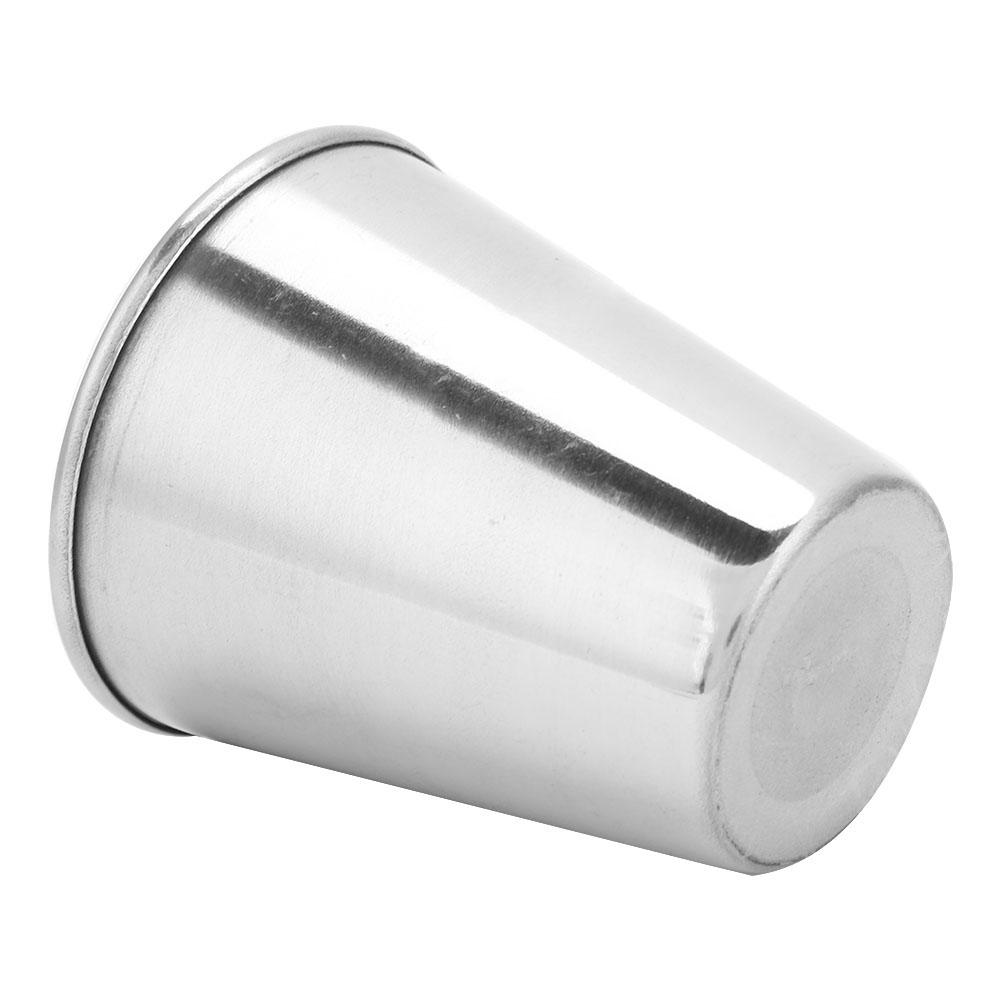 4pcs Portable Stainless Steel Cups Set for Outdoor Camping Travel (M)