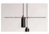 Wabi-Sabi Yellow & Black Travertine Pendant Light for Bedside, Restaurant, or Bar Counter