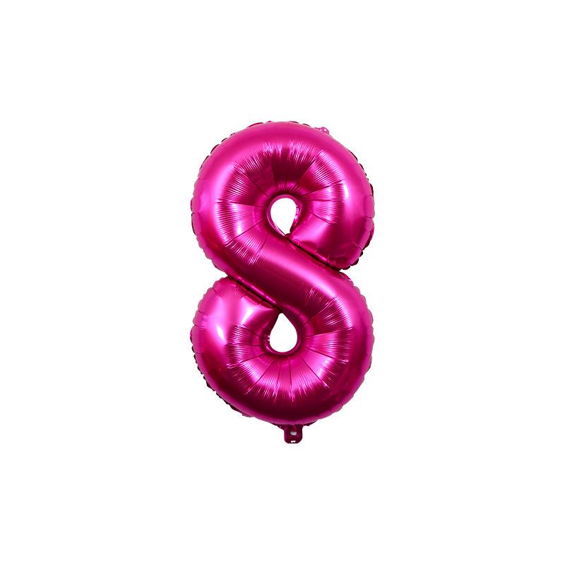 32-Inch Gradient Color Aluminum Foil Number Balloons - US Version