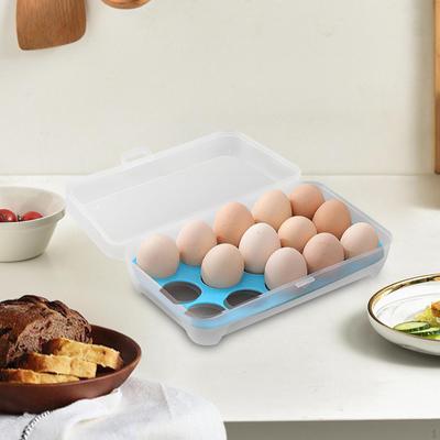 Eierhalter Tablett 15 Gitter Gemüsefach wiederverwendbar mit Abdeckung Platter Rack für Speisekammer Werkzeuge