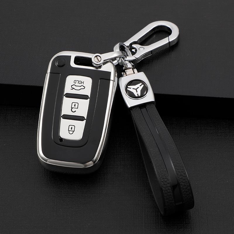 3 Button TPU Car Key Case Cover for Hyundai Solaris HB20 Veloster SR IX35 Accent Elantra I30 for KIA RIO Forte K2 K3 K5 Sportage