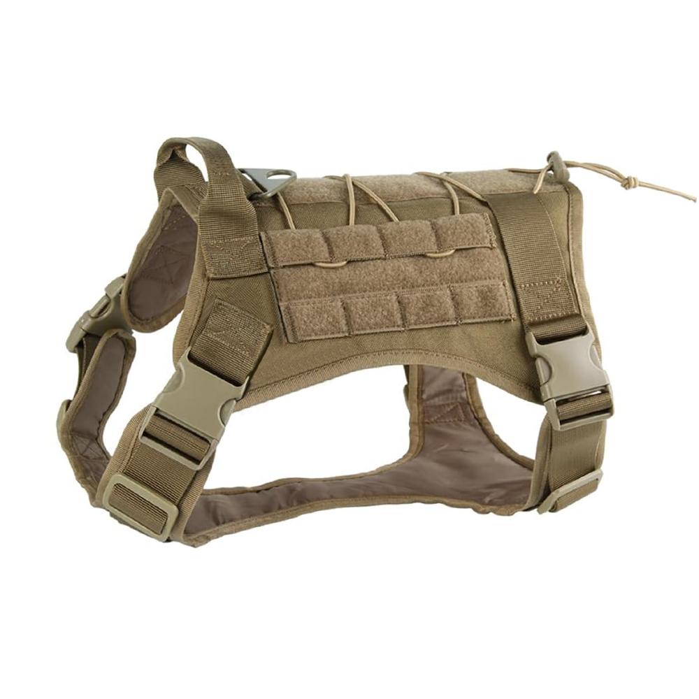 Tactical Dog Harness for Large Pet Harness No-Pull Service Vest Adjustable Military Dog Vest for Training Hunting Walking