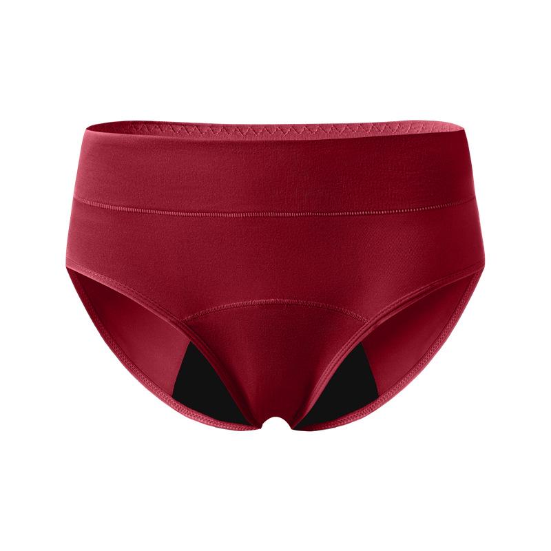 Women's Mid-Waist Plus Size Menstrual Underwear - Breathable & Absorbent