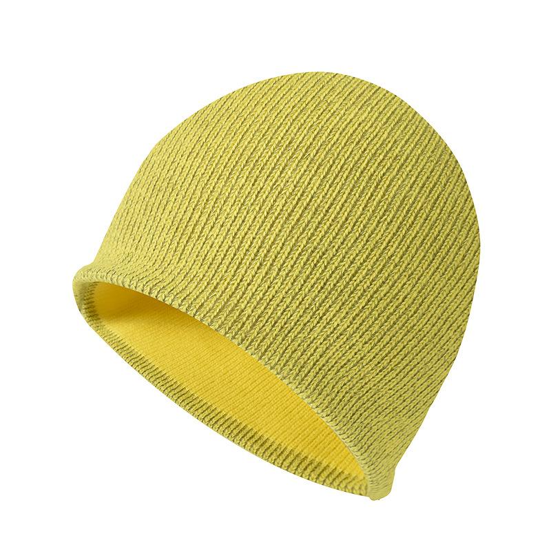 Night High-brightness Reflective Knitted Hat Men's and Women's Sports Hat Cycling Skiing Cold-proof Cold Hat Warm Wool Hat