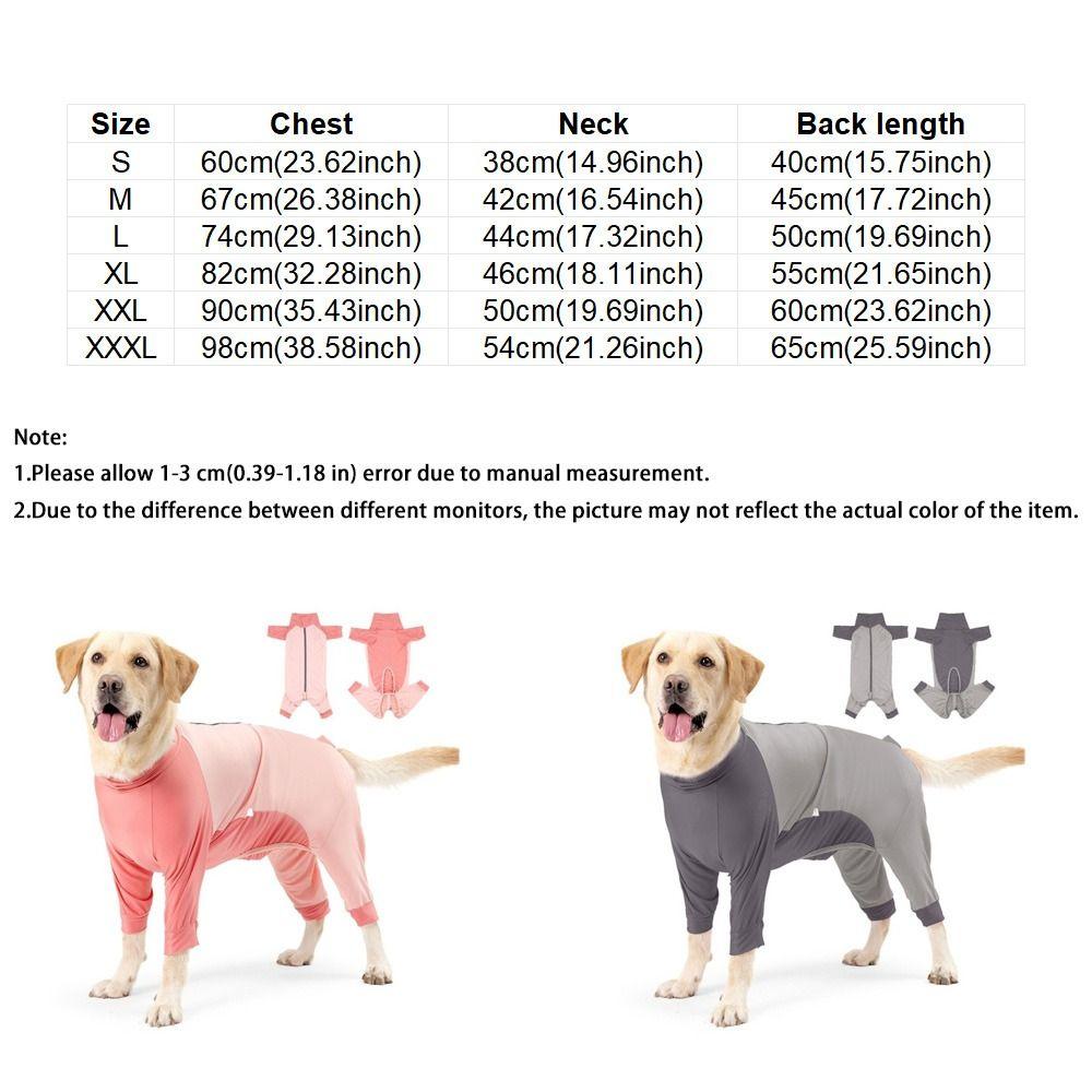Elastic Dog Jumpsuit Soft Dog Sterilization Suit Dog Anti-hair Loss Clothing  Home Wear