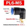 20/50/100PCS Pneumatic Air Connector PL 4mm 6 8 10 12mm Thread 1/8 1/4" 3/8" 1/2" Trachea Elbow Air Fittings Hose Quick Conector Fuel System