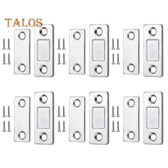 6/10/15Pcs Invisible Cabinet Door Magnet with Screw Ultra-Thin Stainless Steel No Drilling Adhesive Magnetic Drawer Closet Sliding Door Catch Latch
