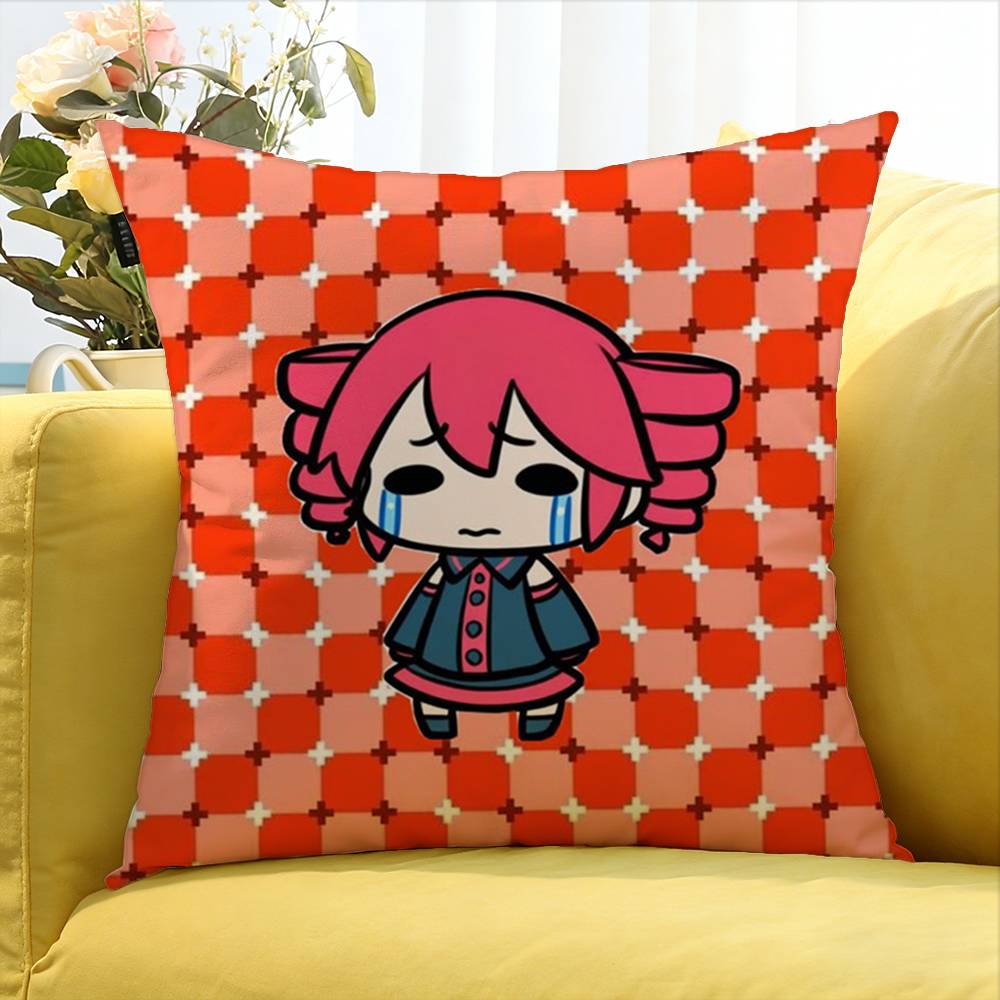 Singer K-Kasane Teto Various Sizes Square Pillow Case For Car Home Bedchamber Decor