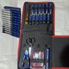18-teiliges Set Werkzeugsatz Hardware Luftfahrtmodellwerkzeuge Blaue Sechskantgriffe Schnellarbeitsstahl Kreuzschlitzschraubendreher