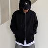 Rocked Garage [Unisex] Oversized Two-Way Zip-Up Hoodie (Fleece-Lined)