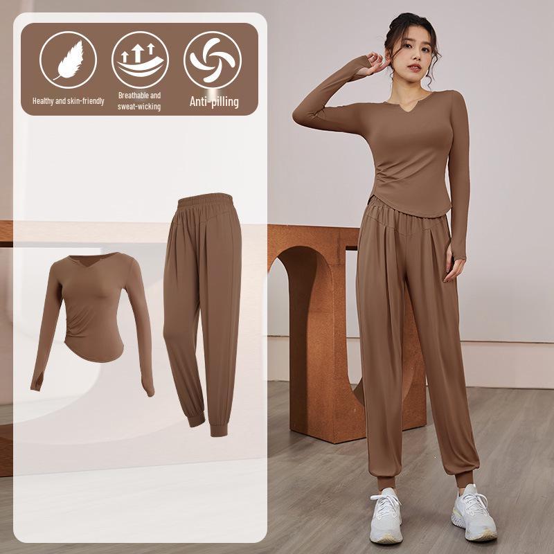 Women's Quick-Dry Long Sleeve Fitness & Yoga Set: Running, Pilates, Body Shaping Top for Spring & Autumn