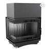 Cast iron fireplace KRATKI ZUZIA DECO left 15 kW Ø 200