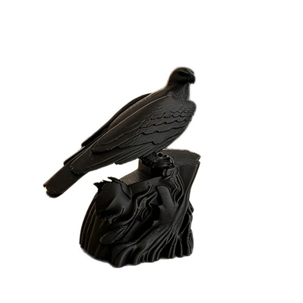 Gothic Style Simulation Crow Model Seagull Crow Ornaments Raven Prop Crow Statue Halloween Decor