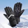 RED DRAGONFLY Cotton Gloves for Men, Winter Fleece-Lined Thick Warm Gloves, Windproof Motorcycle Electric Scooter Cold-Proof Skiing Cycling Gloves