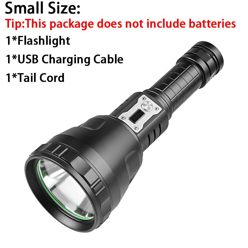 XHP90 LED High Power USB Rechargeable Flashlight Light Tactical Camping Personal 26650 Strong Battery Mini Powerful Flashlights