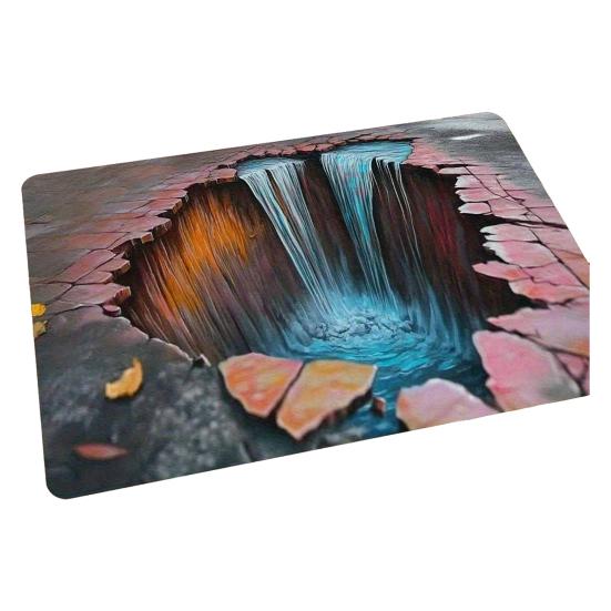 Floor Mat Anti-Skid Wear-Resistant Thick Material Home Rug Unique Pattern Design Easy to Clean Durable Doormat Home Decor