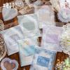 12Pcs Lace Silver Foil Stickers Multi-Style Patterns Greeting Card Envelope Gift Wrapping Art Embellishment