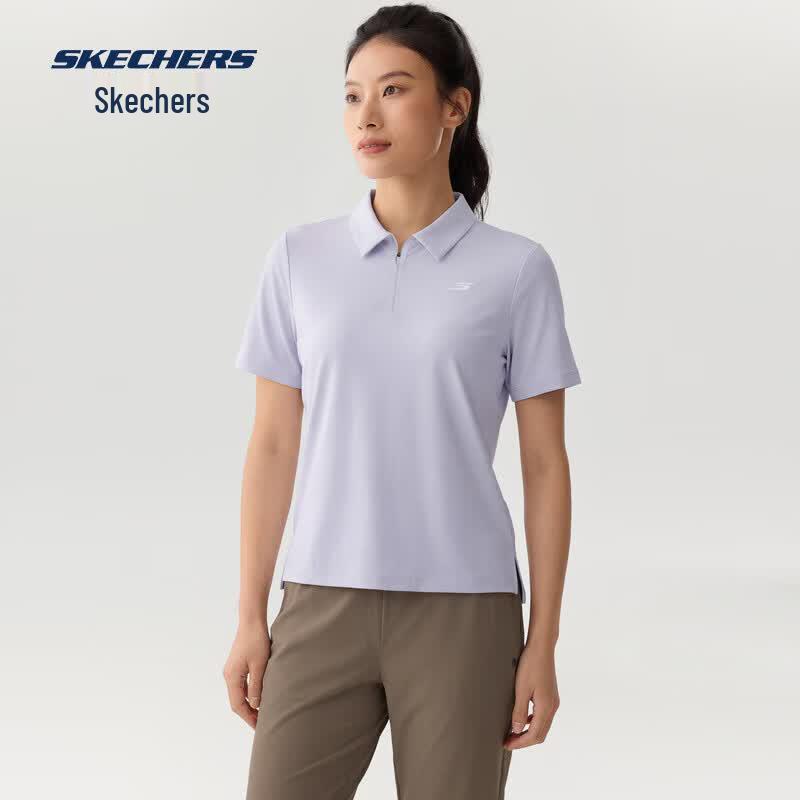 Skechers Women s Moisture-Wicking Polo Knit Shirt XXL 105