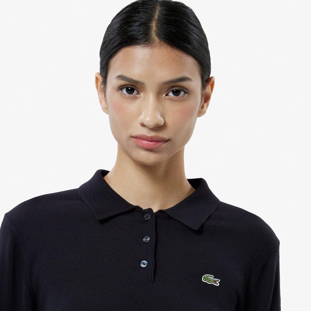 [lacoste] Women's Basic Long Sleeve Sweater Polo AF793E-55N031