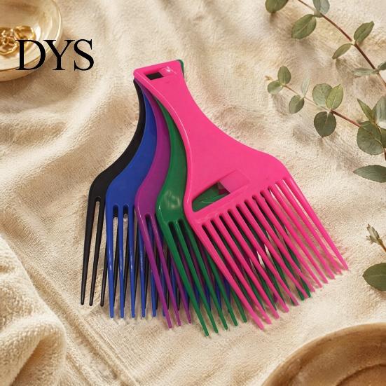 Travel Size Hair Comb 12Pcs Afro Pick for Women & Men, Wide Tooth Detangling Lifting Comb, Plastic Styling Long Thick Curly Quick