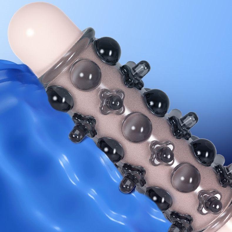 Penis Enlargement Sex Toys For Men Soft Cock Ring Stretcher Extender Sleeve Reusable Condoms Adults Products