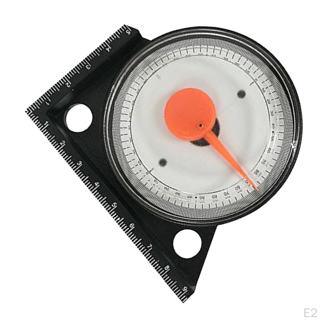 Multifunctional Protractor Made of Plastic with Inclinometer
