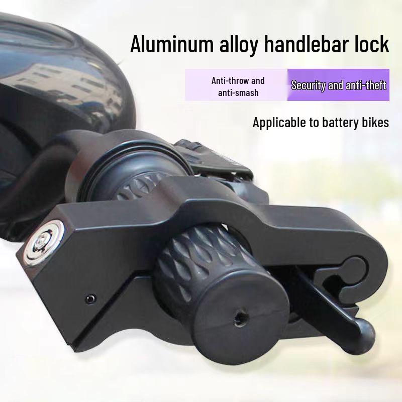 Electric Vehicle Universal Anti-Theft Handlebar and Brake Lock