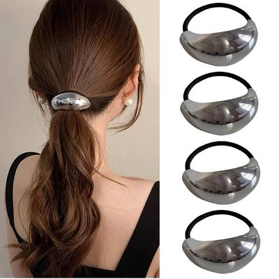 New Fashion Metal Irregular Double-Layer Hair Bands Ropes Women Headband Elastic Hairband Ponytail Holder Hair Accessories