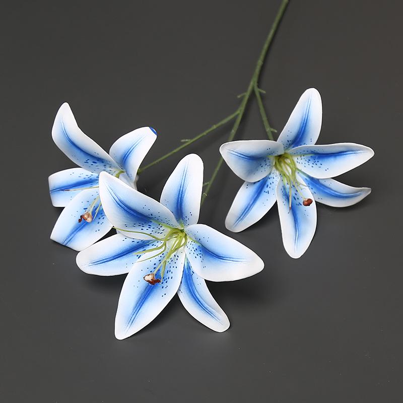 Wedding Lily Artificial Flower 3D Print - Home Décor, Hotel Ornament, Window Display синий