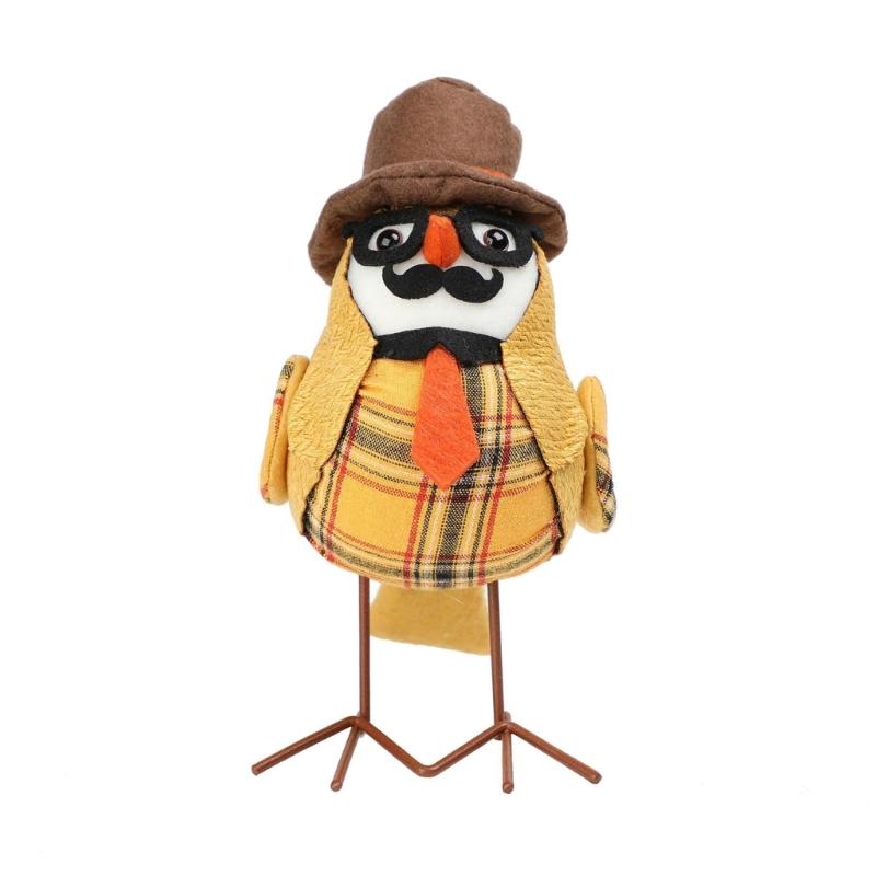 

Thanksgiving Harvest Festival Bird Figurine Collectible Thanksgiving Bird Figure for Holiday Decors Enthusiasts