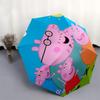 Peppa Pig Family Outdoor Umbrella Automatic Opening and Closing,Portable 3 Fold Design,8 Bone Iron Frame,Festival Gift for Fans,Travel