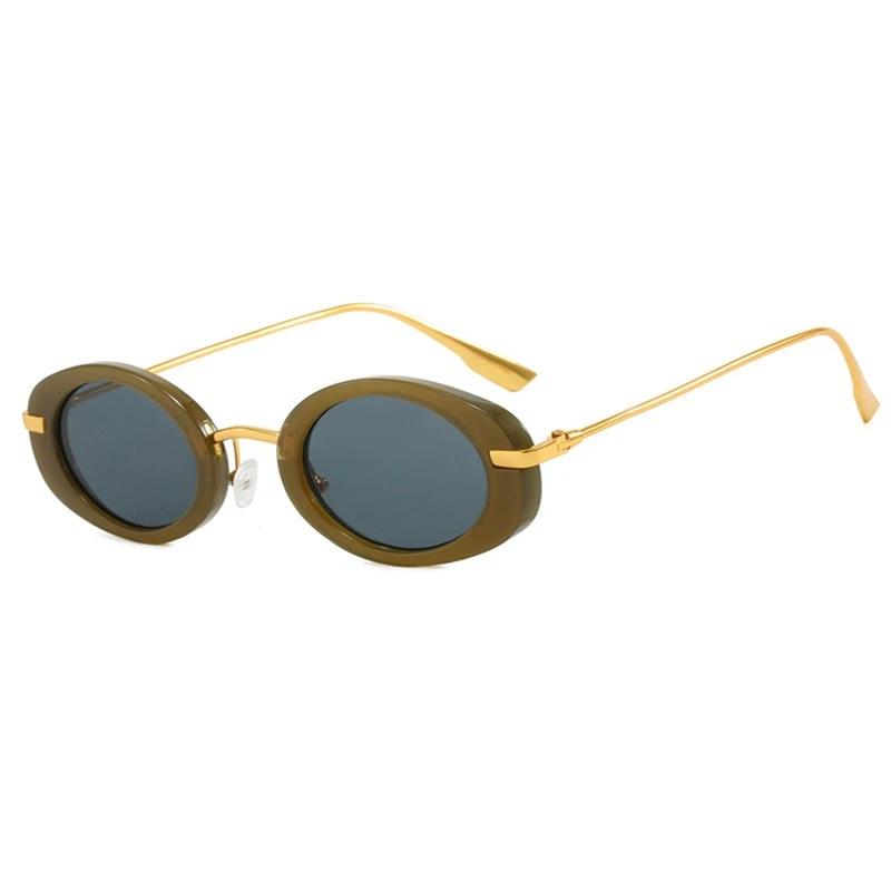 

Retro Oval Sunglasses for Women Fashion Luxury Vintage Round Shades UV400 Trending Women Sun Glasses