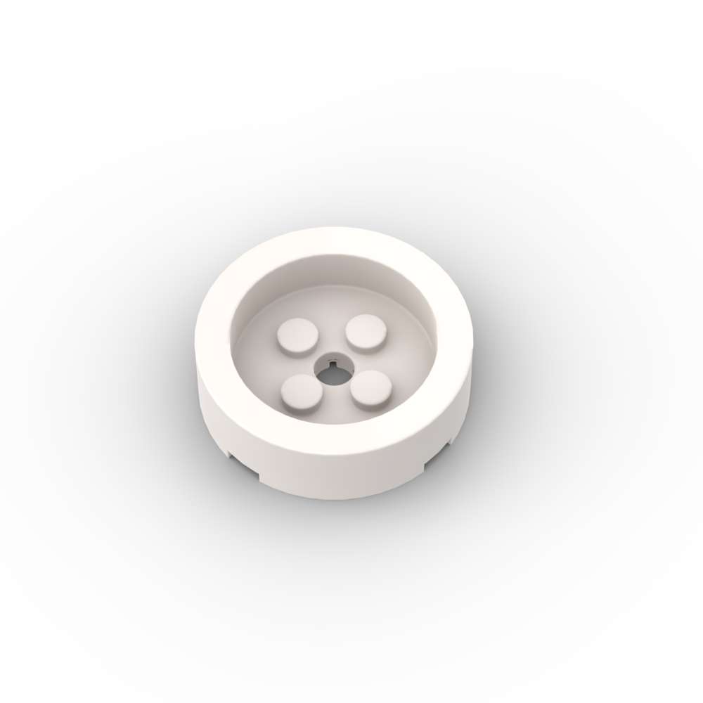 

MOC 10PCS 68325 Round 4x4 Featuring Recessed Center Plus Hole Construction Blocks Collection Board Component Particle DIY Playthings Children Birth