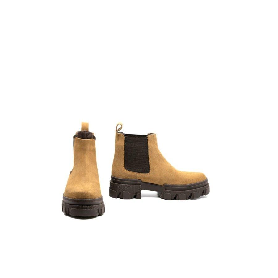 Women's Genuine Suede Leather Casual Boots Chelsea