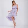 European American Style Women's Clothing Fashionable Temperament Sexy Backless Dress Cross-border Ruffled Irregular