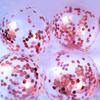 12 Inch Transparent Sequined Balloon Birthday Party Decoration Latex Balloon Internet Celebrity Douyin Decoration Decoration Party Balloon