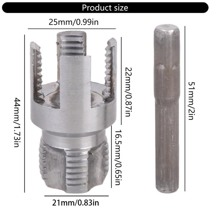 High Speed Steel Water Pipe Tap Threading Tool For Internal External Threading On Plastic Tubes 1/2in or 3/4in Sizes