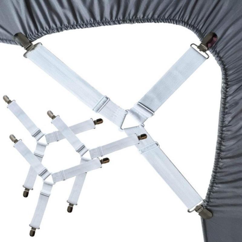 Triangle Is Fixed with Adjustable Elastic Sofa Cushion Comforter Bed with Metal Clamps Bed Sheet Clips Clothes Folder