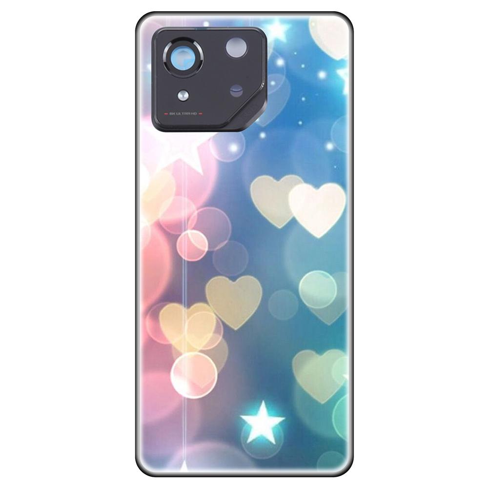 

для Asus ROG 8 Чехол силиконовый черный мягкий чехол на Asus ROG8 6,78 дюйма TPU милый мультяшный ударопрочный гибкий бампер ультратонкий ROG8-Style 18