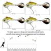 Metal Vib Fishing Lures With Spinner Blade Super Long Casting Fake Baits For Freshwater Saltwater
